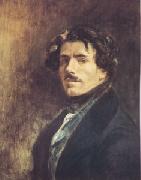 Eugene Delacroix Portrait of the Artist (mk05) oil on canvas